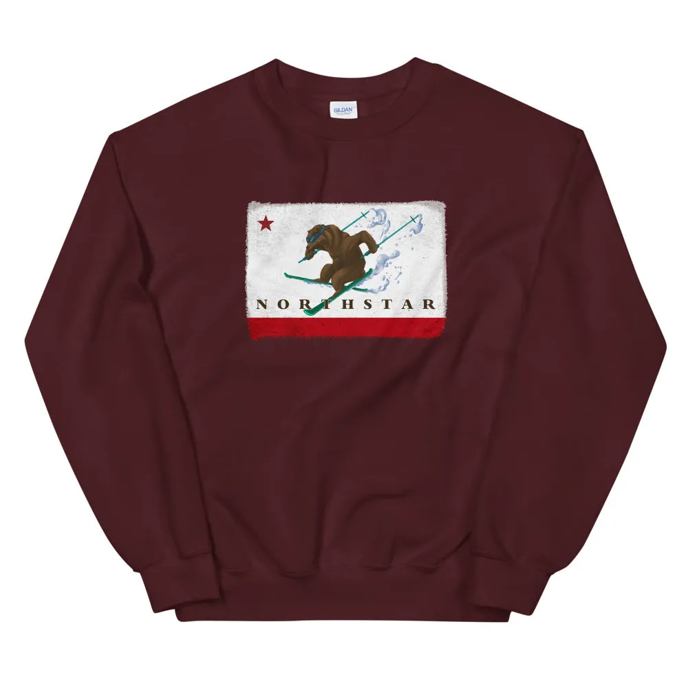 CA Grizzly Bear Skiing NorthStar Sweatshirt