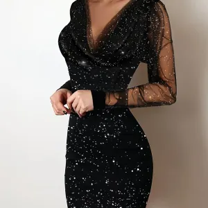 Mesh High Waist Dresses for Women